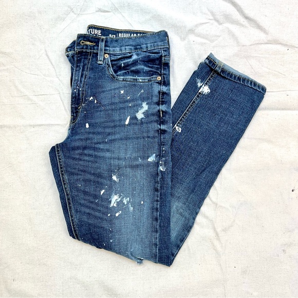 🎨Levi’s🎨 Custom Distressed Regular Taper fit 32x32 - Picture 2 of 8